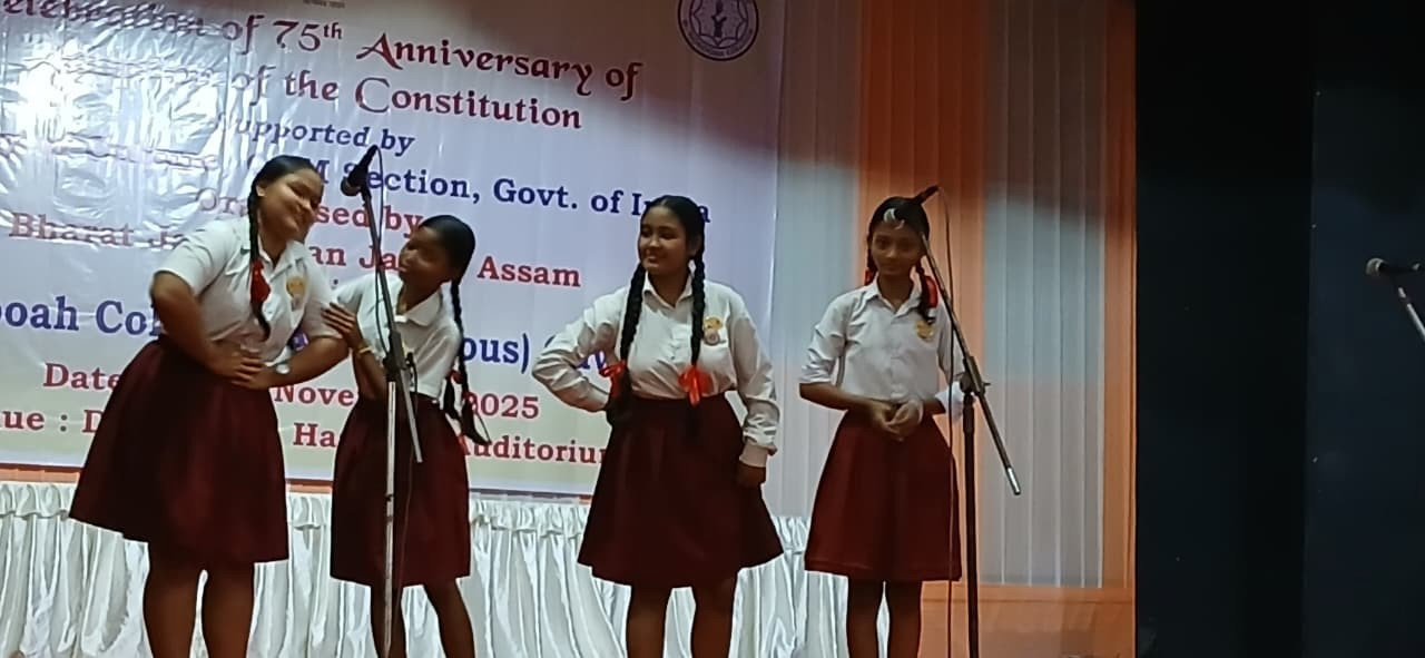 Academic and Cultural Events Mark 75th Anniversary of the Adoption of the Constitution at B Borooah College- Guwahati